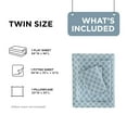 thumbnail image 3 of Regency Heights Twin Size Cotton Flannel Sheet Set, 3-Piece Flannel Bed Sheets Twin, 100% Cotton Bed Sheets Set with Deep Pocket, Blue Geo, 3 of 7
