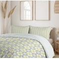 thumbnail image 6 of Ambesonne Geometric Duvet Cover Sets, Tile Style Squares, 2-Queen, Pale Yellow Pale Grey, 6 of 7