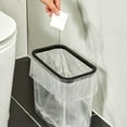 thumbnail image 6 of Small Bathroom Trash Can 1 Gallon /4 Liter Wastebasket, Modern Clear Plastic Garbage Bin for Bedroom, Home Office, Toilet, RV, Under Sink, Near Desk, 6 of 6