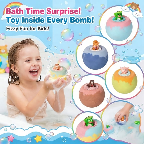 Clearance! Bath Toys Kids Salt Ball - Fizzy Bathtub Ball for Children, Great Bath Toys and Water Toys for Toddlers, Relaxing Bath Play