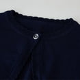 thumbnail image 4 of Chbgutlmr Fall Baby Clothes Girls Cute Cardigans Knitted Long Sleeve Button Closure Cropped Sweaters Tops, 4 of 7