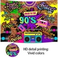 thumbnail image 3 of 7 x 5 ft 90s Backdrop Hip Hop Back to The 90S Graffiti Banner Brick Wall Retro Photography Background Neon Rewind Retro 1990s Dance Adults Birthday Party Decor Banner Portrait Studio Booth Props, 3 of 5