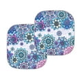 thumbnail image 3 of KUIFORTI Boho Windshield Sun Shade, Art Flower Car Sun Shade Windshield Foldable UV Ray Reflector Car Shade Front Windshield, Reusable Sun Visor for Car Keeps Your Vehicle Cool, 3 of 5