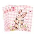 thumbnail image 2 of Disposable Paper Plates with Bunny and Flower Print for Party Tableware Supplies for Birthday Easter Picnic Events, 2 of 6
