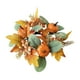 thumbnail image 1 of Corona De Velas Otoñales Ligera Con Forma De Anillo Para Decoración De Mesa En Interiores Y Exteriores, Color Naranja Y Calabaza. Calabaza naranja, 1 of 8