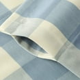 thumbnail image 3 of Buffalo Check Valance for Windows, Blue and White Kitchen Garden Farmhouse Valance 18 Inch Long Rod Pocket Valance for Small Windows, One Panel, 3 of 6
