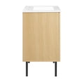 thumbnail image 4 of Modway Chaucer 24" Wood & Rattan Bathroom Vanity in Oak/White, 4 of 16