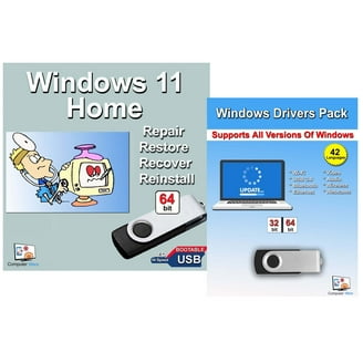 Virtual Outlet, Windows 11 Home 64-Bit USB Flash Drive, 4 GB RAM