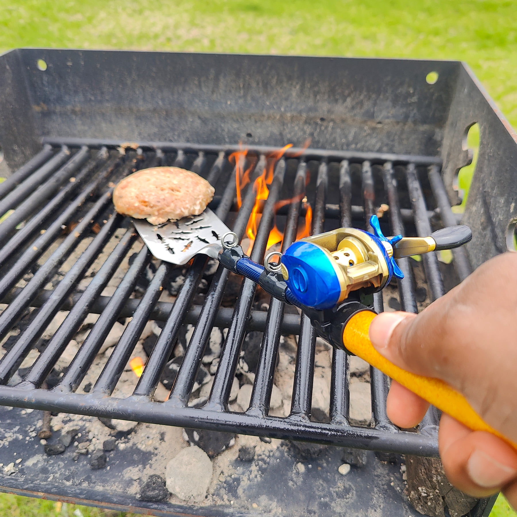 baitcasting reel spatula Open Face Fishing Pole BBQ (6ct Display) John Gibson Enterprises, Inc What is better than one spatula Pit Boss Soft-Touch Big Head