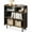 Brown, variant on Fenge 4 Tier Bookshelf, Modern Open Bookcase with Pegboard, 33.6 Inches Small Book Shelf Storage Organizer