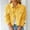 Yellow, variant on jjayotai Jean Jacket for Women, Ripped Puff Long Sleeve Frayed Slim Denim Crop Top Solid Cropped Jean Jacket