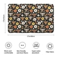 thumbnail image 3 of Black Highland Cow Flower Pattern Bathroom Rugs Mat,Non Slip Microfiber Bathroom Rug,Rubber Backing,Soft Bathroom Mats for Bathroom Floor,Tub and Shower,17x27in(43x68cm), 3 of 5