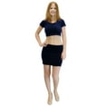 thumbnail image 4 of Vivian's Fashions Skirt - Velour Mini Skirt (Junior and Junior Plus Sizes), 4 of 5