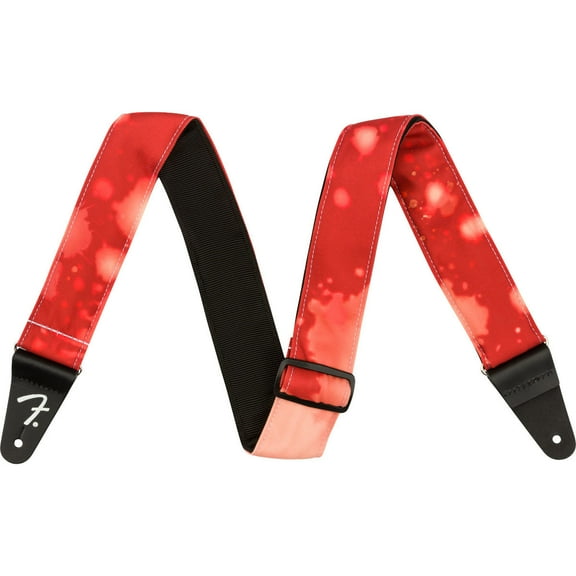 Fender ® Tie Dye Acid Wash 2" Wide Guitar Strap, Red MODEL #: 0990637200