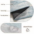 thumbnail image 5 of Hallway Runner Rug 2'x6', Blue Beige Farmhouse Long Non-slip Runner Rugs, Vintage Wooden Striped Washable Outdoor Indoor Throw Floor Carpet Mat for Living Room/Bedroom/Kitchen/Office/Laundry, 5 of 9