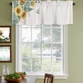 thumbnail image 4 of 2 Pack Valances for Windows, Spring Sunflower Window Valances for Living Room/Bedroom/Bathroom, Garden Botanical Leaves Butterflies Light Filtering Kitchen Curtain Valance 54"W x18" L, 4 of 9