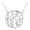 Silver, variant on Personalized Script Monogram Necklace
