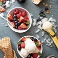 thumbnail image 3 of 1 piece stainless steel ice cream scoop, metal ice cream scoop with trigger, suitable for frozen yogurt, ice cream (gold), 3 of 4