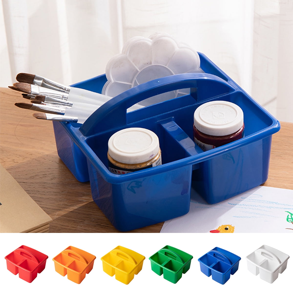 Travelwant Easter Plastic Round Basket, Plastic Gift Basket Bulk for