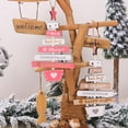 thumbnail image 2 of Sijiali Christmas Tree Wooden Hanging Ornaments Xmas Party Creative Letter Color Pendant, 2 of 10