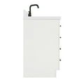 thumbnail image 4 of Ariel Hepburn 37 In. Left Offset Oval Sink Vanity With White Quartz Countertop 1.5" Edge In White, 4 of 10