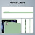 thumbnail image 4 of Dteck Case for iPad Air 11 Inch (2024)/iPad Air 5th 4th Generation 10.9 Inch, Skin-Friendly Durable Silicone Protective Cover,Slim and Protable,Matcha Green, 4 of 7