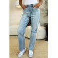 thumbnail image 2 of Judy Blue Full Size High Waist Distressed Straight Jeans - Rosa Apparel, 2 of 11