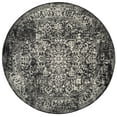 thumbnail image 3 of SAFAVIEH Round Rug 5'3" - Evoke Collection - Traditional Design, Black & Grey, Non-Shedding & Easy Cleaning, Ideal for Living Room, Bedroom, Dining Space, 3 of 12