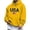 Yellow, variant on SAWOBUUN Mens USA Sweatshirt American Flag Patriotic Hoodie Casual Long Sleeve Pullover Sweatshirt with Pocket
