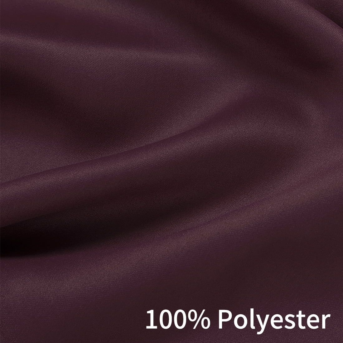 Unique Bargains Blockout Window Darkening Gorgeous Grommet Curtain Panels Set of 2 Burgundy 42" x 84"