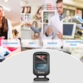 thumbnail image 4 of Eyoyo 2D Hands-Free Barcode Scanner, Omnidirectional USB Wired Desktop Barcode Reader 1D 2D PDF417 Data Matrix Bar Code Reader with Automatically Sca, 4 of 9