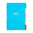 thumbnail image 4 of Sylvtty 5Pcs Colored Ring Binder Dividers with Tabs Plastic Index Separator Pages 6-Ring Binder Macaron Pastel Page Dividers Writable Labels, 4 of 7