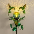 thumbnail image 6 of Wind Spinner Outdoor Solar Lights Stake Garden Decorative ,Hummingbird Solar Garden Lights, Cracked Glass Globe Lights,Decorative Landscape Street Light Garden Decor, 6 of 13