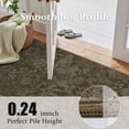 thumbnail image 5 of ATHOPE Floral 2x6 Area Rug, Machine Washable Rugs Soft Non Slip Low Pile Rugs for Living Room Bedroom Nursery Kitchen Dining Room Indoor, Floral Print Pattern Runner Carpet, Brown, 5 of 8