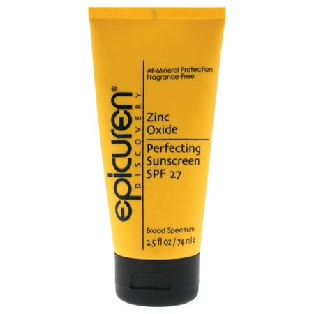 Zinc Oxide Perfecting Sunscreen SPF 27 by Epicuren for Unisex - 2.5 oz
