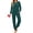 D-Green, variant on Womens Velvet Pajamas Sets Winter 2 Piece Outfits Ladies Fleece Long Sleeve Sleepwear with Pockets