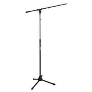 audio2000's floor tripod microphone stand with boom (black) ast4302b
