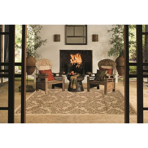 Grandeur Indoor/Outdoor Rugs Flatweave Contemporary Patio, Pool, Camp