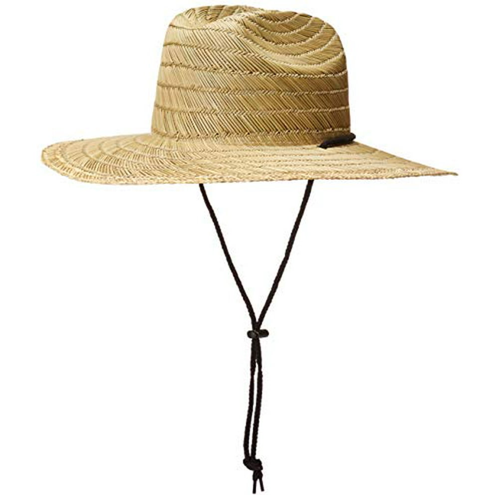 Quiksilver Men's Pierside Straw Hat LargeXLarge Natural/Black NEW