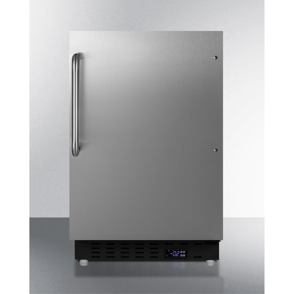 ADA compliant built-in or freestanding 20" wide manual defrost all-freezer for residential use
