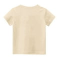 thumbnail image 7 of Up to 65% Off Summer And Spring Preschool Fashion Children's Round Neck Short Sleeve School Season Printed T-shirt Shirt 9 Years, Khaki, 7 of 7