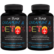 Research Labs 15 Day Colon Cleanse & Detox, Weight Loss Constipation Relief