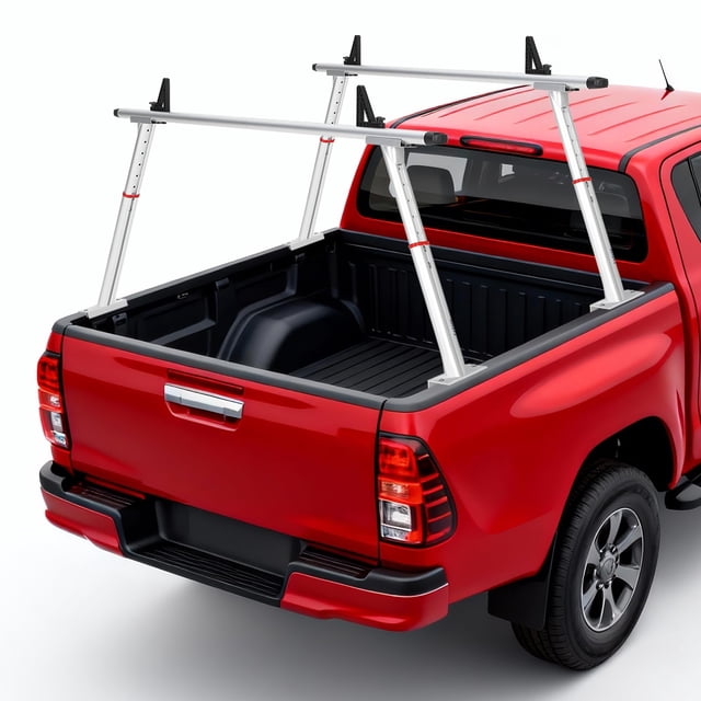 Kojooin Truck Ladder Rack, 35.4-71 Inch Adjustable Pickup Bed Cargo System with 800 lb Capacity for Kayaks, Lumber or Ladders