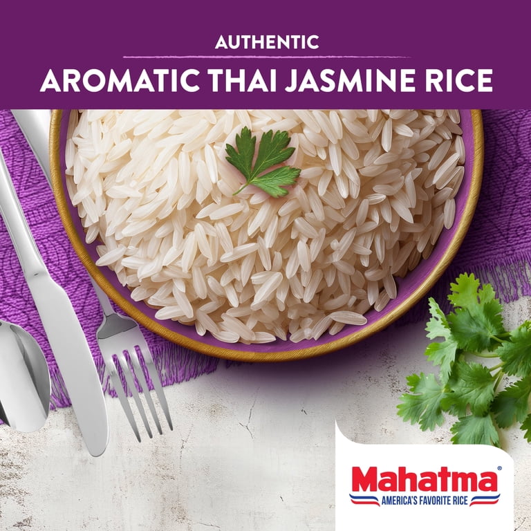 Mahatma Jasmine White Rice, Thai Fragrant Long Grain Rice, 20 lb