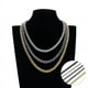 thumbnail image 3 of Collar de canasta de flores de acero de titanio para hombres, estilo europeo y americano, cadena de suéter de acero inoxidable, collar de quilla de hip hop grueso para amantes de las mujeres, 3 of 4