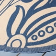 thumbnail image 4 of Safavieh Courtyard Crystal Floral Indoor/Outdoor Area Rug, Natural/Blue, 6'7" x 6'7" Round, 4 of 9