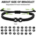 thumbnail image 5 of Initial Bracelets for Women Best Friend,Birthday Graduation Gifts Adjustable Heart Link Letter Mens Bracelet for Sister Daughter Father's Day Mom Couples Boyfriend Friendship Jewelry, 5 of 9