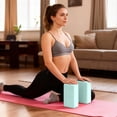 thumbnail image 2 of Leikefitness Yoga Blocks 2 Pack,Lightweight-High Density Eva Foam Soft Non-Slip for Yoga, Pilates, Meditation 9"×6"×3", 2 of 6