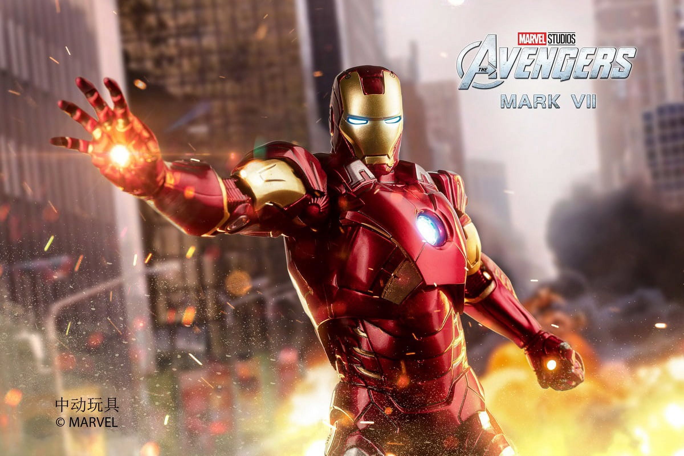 Zhongdong Toys Iron Man Series Movie MK7 Iron Man 7 Inches Collector Action Figure