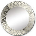 thumbnail image 2 of Designart "Minimalism in Black and White V" Abstract Shapes Round Wall Mirror - Modern Oval Printed Decorative Oversized Mirror - Multiple Color Options, 2 of 4